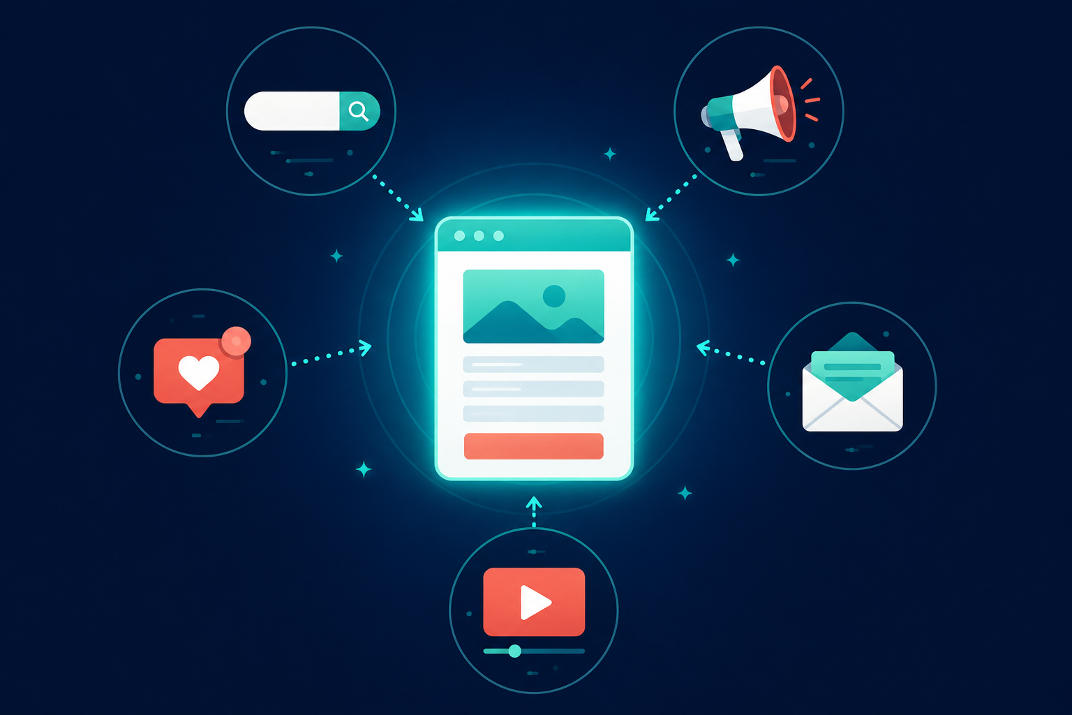 estratégias de geração de leads — canais, landing pages e automação de marketing